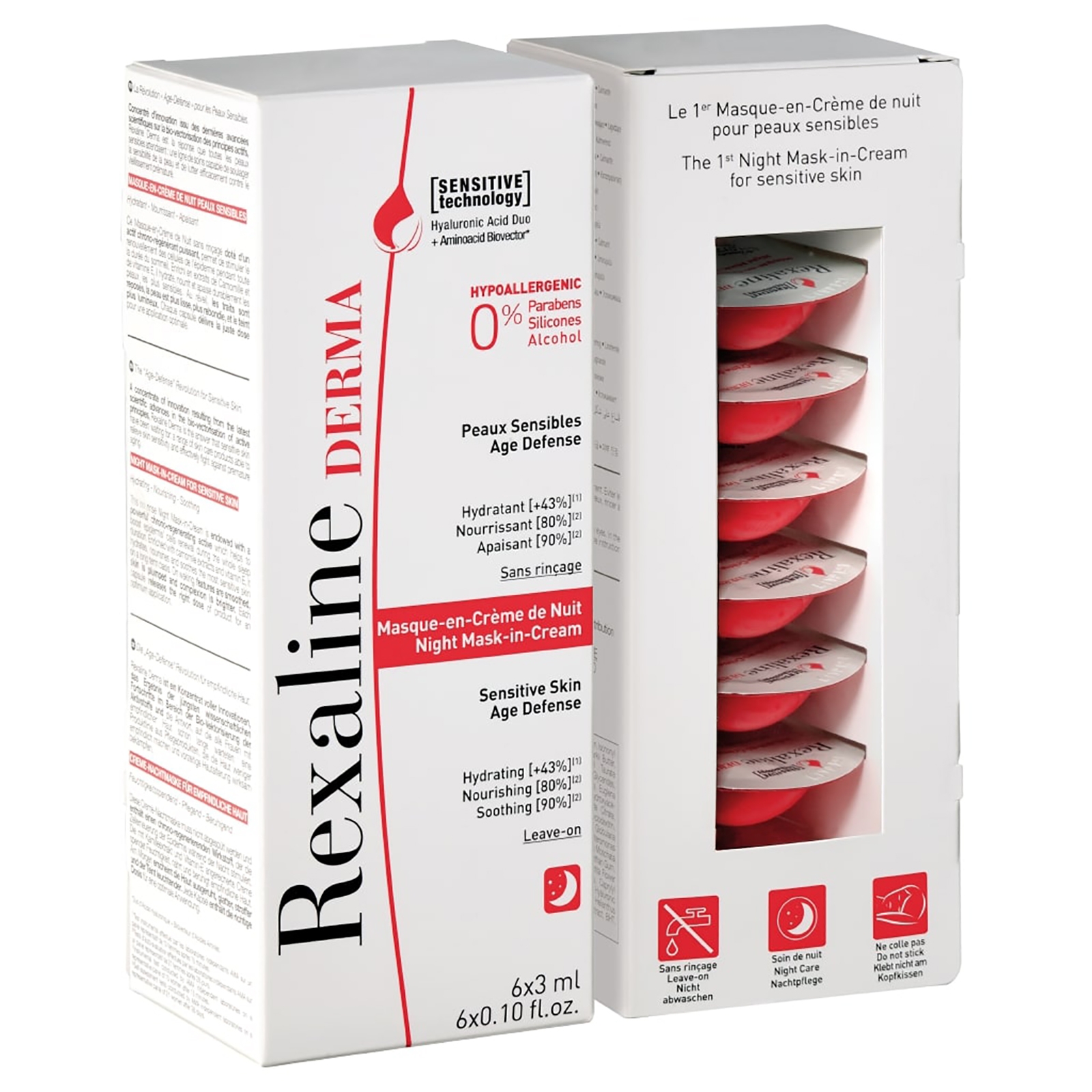 Rexaline Derma Night Mask-In-Cream 6 x 3 ml