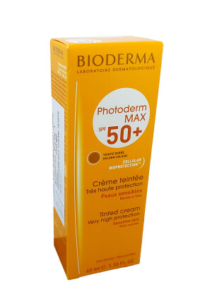 Биодерма photoderm max крем тональный для лица spf 50+ 40мл