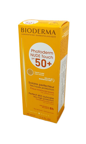 Биодерма photoderm nude touch флюид солнцезащитный с тоном для лица spf 50+ 40мл