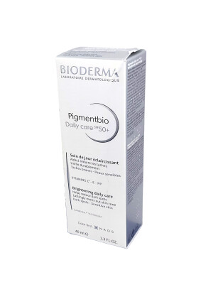 Биодерма pigmentbio daily care крем солнцезащитный для лица, шеи и декольте spf+50 40мл