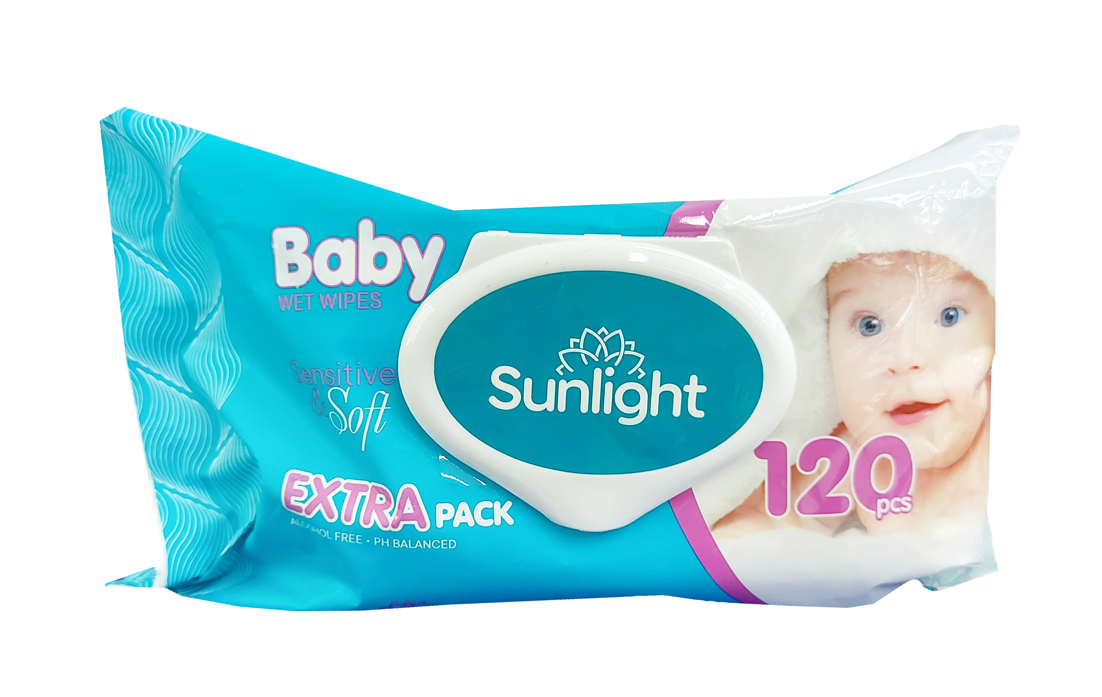 Влажные салфетки sunlight extra pack №120