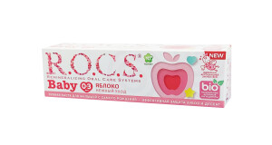 Зубная паста R.O.C.S. baby 0-3 нежный уход яблоко 45г