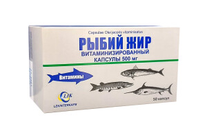 Рыбий жир-lik капсулы 500мг №50
