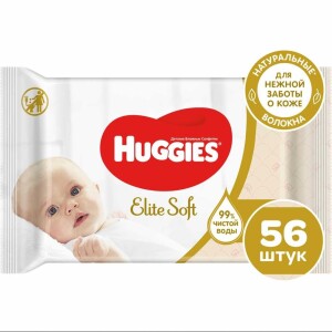 Салфетки влажные детские huggies elite soft №56