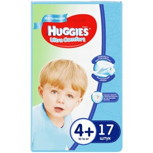 Хаггис-4+ ultra comfort для мальчиков №17