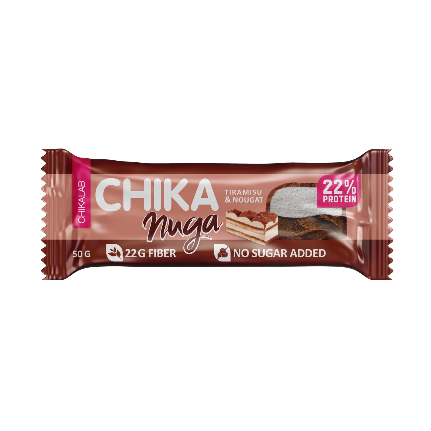 Батончик chikalab chika нуга со вкусом тирамису 50г