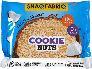 Печенье snaq fabriq cookie nuts сливочное с кокосом 35г