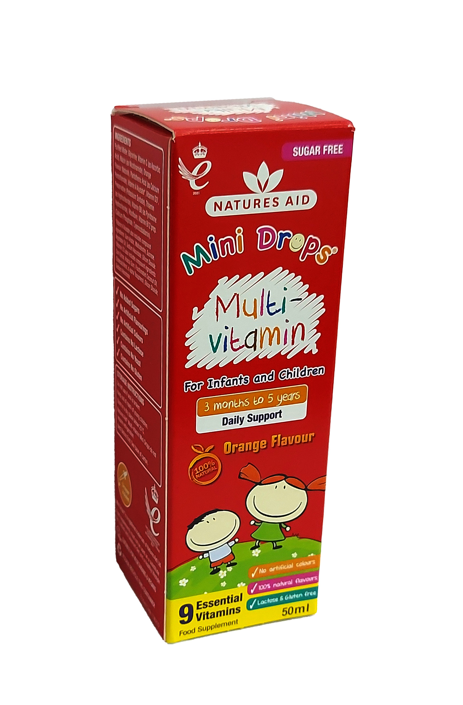 Мультивитамины natures aid mini drops капли 50мл