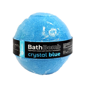 Фабрик шарик бурлящий для ванны bath bomb crystal blue 120г