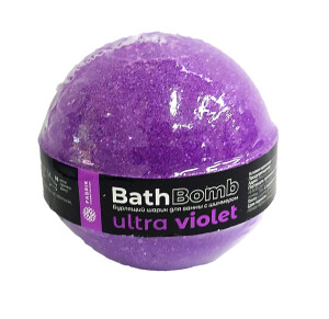 Фабрик шарик бурлящий для ванны bath bomb ultra violet 120г