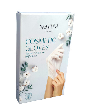 Перчатки для косметических процедур novum размер L (розовый)