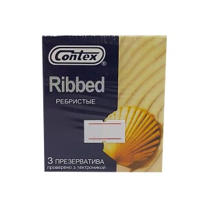 Презервативы contex ribbed №3