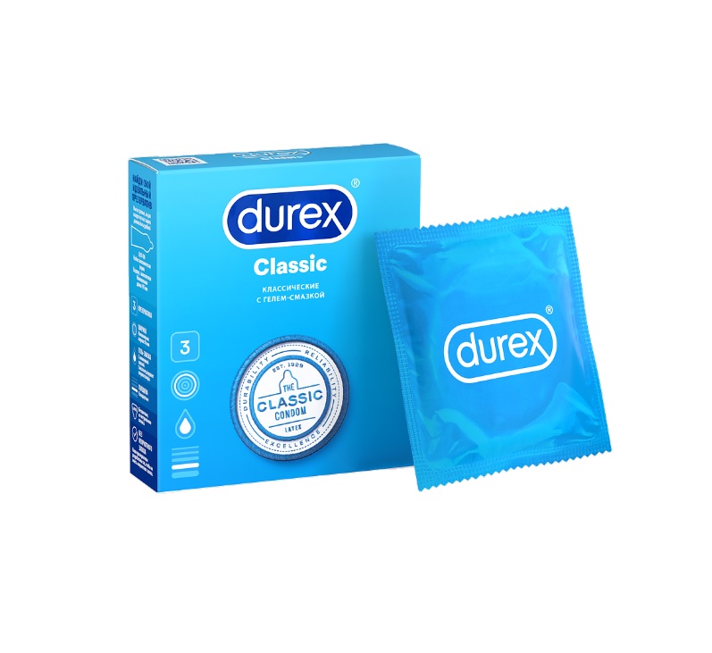 Презервативы durex classic №3