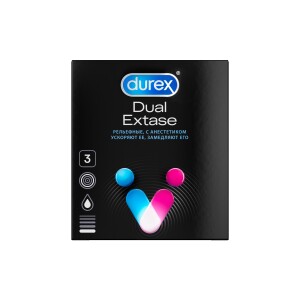 Презервативы durex dual extase №3
