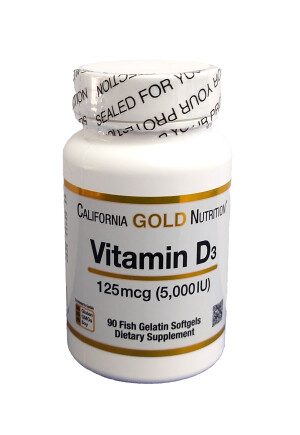 Витамин д3 california gold nutrition 125 мкг 5000ме капсулы №90