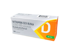 Витамин д3 крка 1000ме таблетки №60