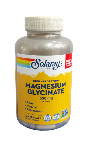 Магний глицинат solaray капсулы 350 мг №120
