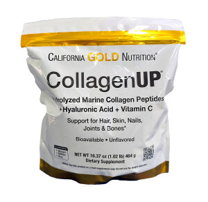 Gialuron kislotasi va C vitamini bilan dengiz kollagenli kaliforniya oltin oziqlanishi 464g