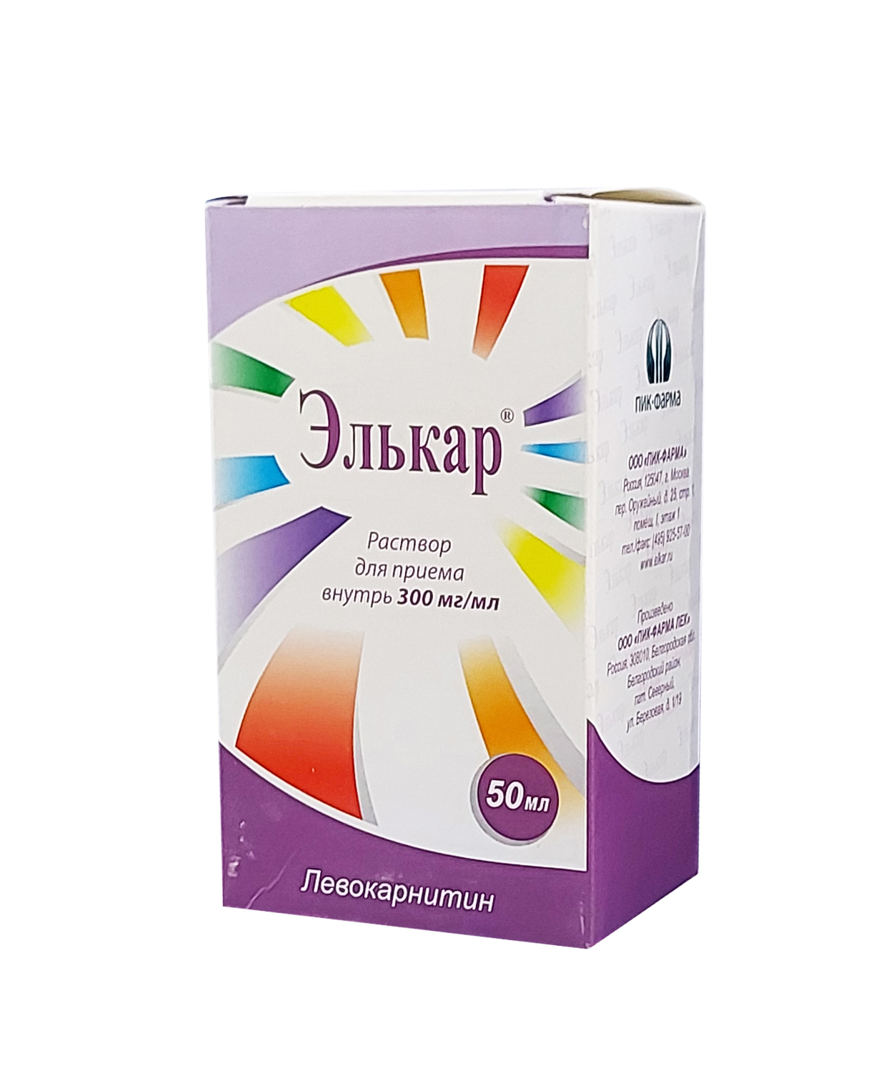 Элькар раствор 30% 50мл