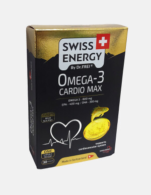 Витамин swiss energy omega-3 cardio max капсулы №30
