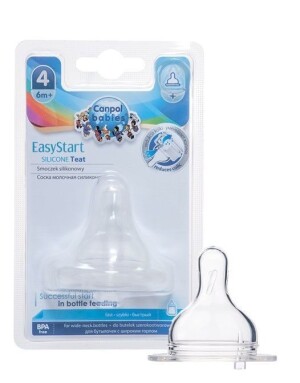 Соска для бутылочек силиконовая canpol babies easystart 6м+ 1шт (21/723)