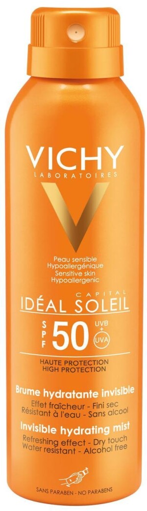 Vichy capital ideal soleil спрей-вуаль увлажняющий spf 50 200мл