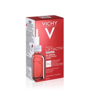 Vichy liftactiv bo'yicha mutaxassis pigmentatsiya va ajinlarga qarshi sarum vitamin b3 30ml