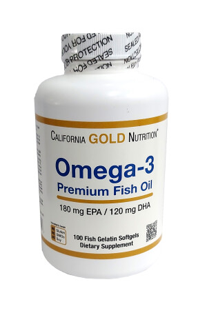 Омега-3 california gold nutrition капсулы 180мг/120мг №100