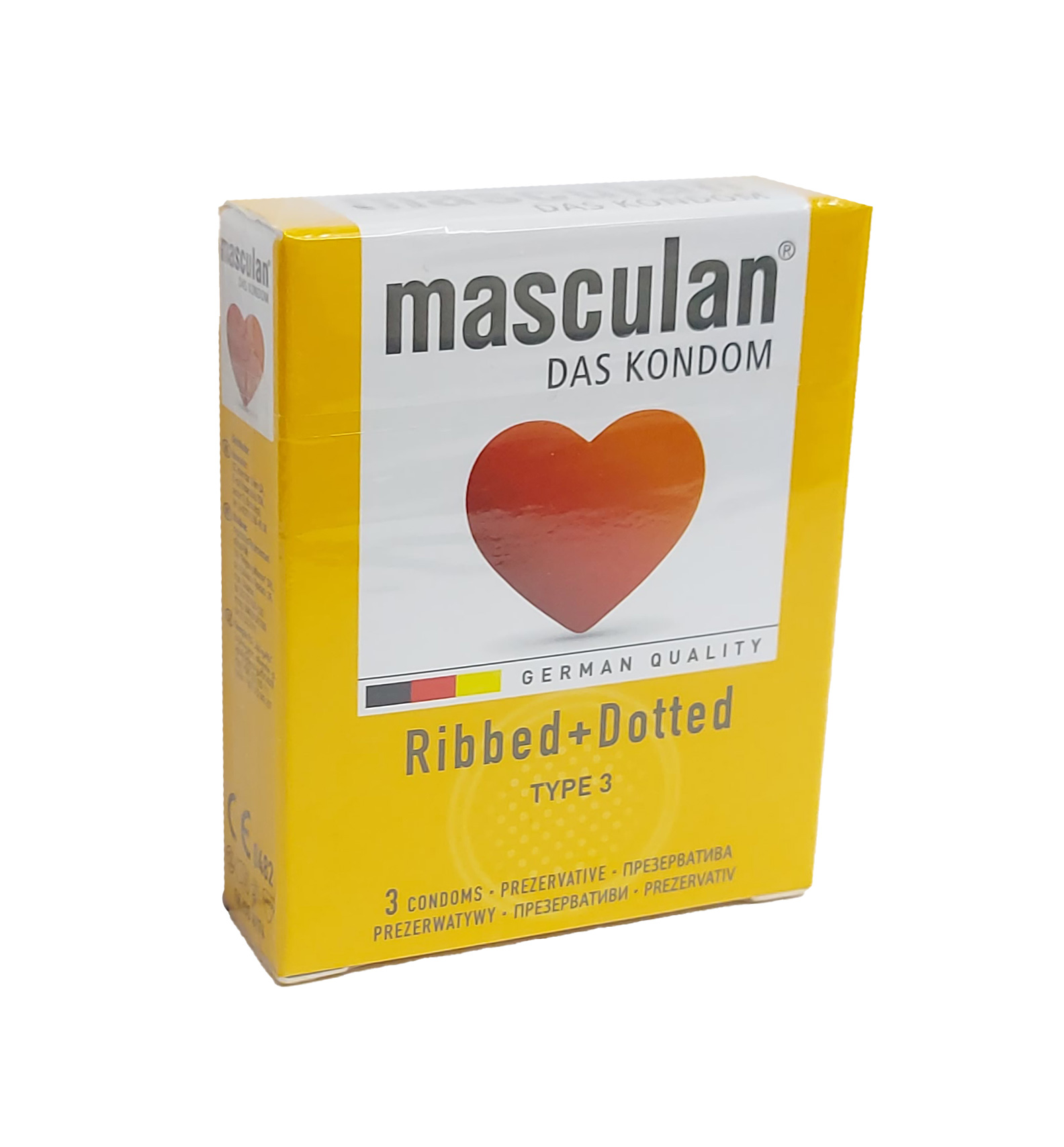 Презервативы masculan ribbed + dotted №3