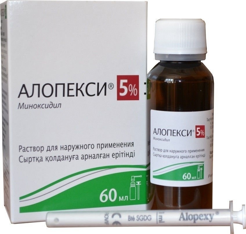 Алопекси раствор 5% 60мл