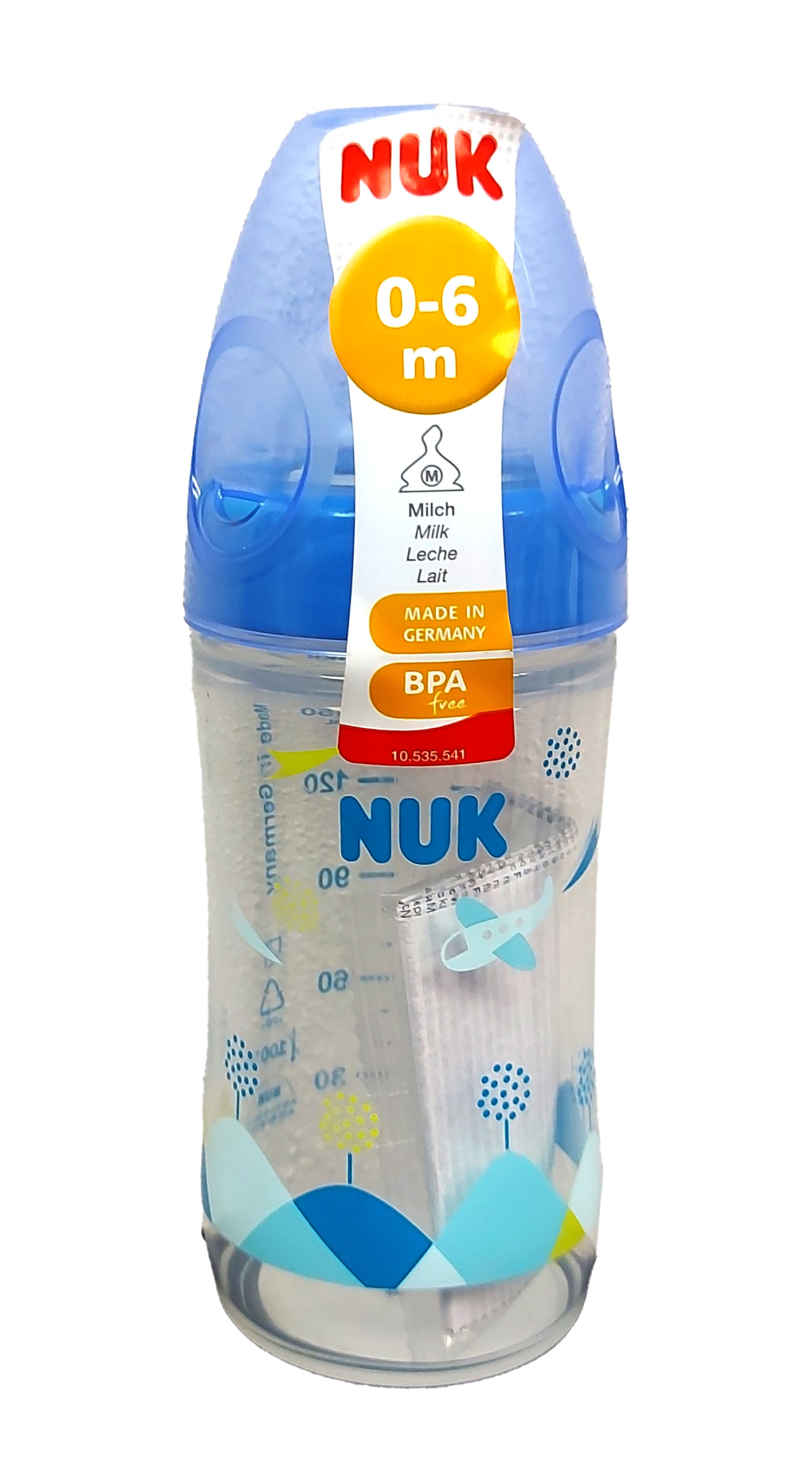 Бутылочка nuk пластиковая classik 0+6m 150мл