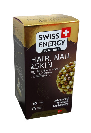 Витамины swiss energy hair nail & skin swiss energy капсулы №30