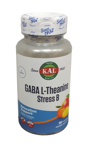 Гамк l-теанин kal stress b таблетки №100