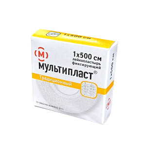 Лейкопластырь мультипласт традиц 1х500см