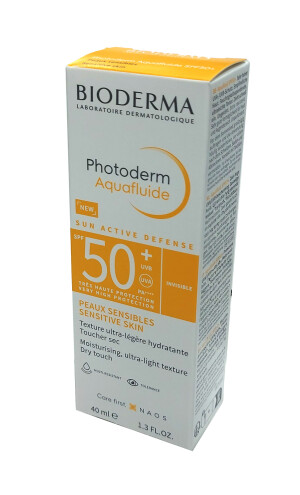 Биодерма photoderm aquafluide invisible крем солнцезащитный для кожи spf 50+ 40мл