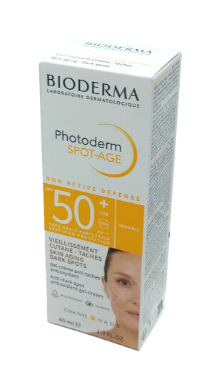 Биодерма photoderm spot-age invisible крем солнцезащитный для лица spf 50+ 40мл