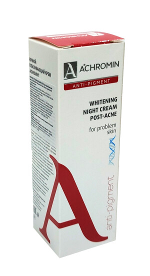 Ахромин anti-pigment крем ночной отбеливающийn post-acne для проблемной кожи 50мл