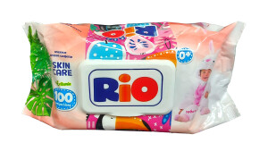 Салфетки влажные детские rio skin care №100