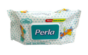 Салфетки влажные детские perla soft & sensitive №120