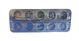 Glutamik kislota tabletkalari 250 mg №10