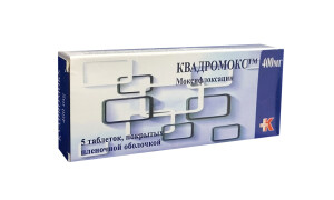 Quadromox tabletkalari 400 mg №5