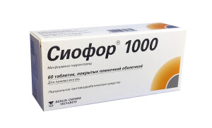 Сиофор таблетки 1000мг №60