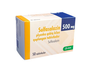 Сульфасалазин таблетки 500мг №50