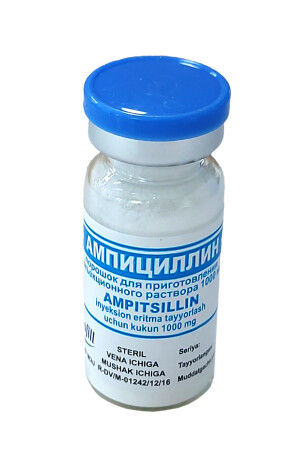 Ампициллин порошок для инъекции 1,0г фл №1