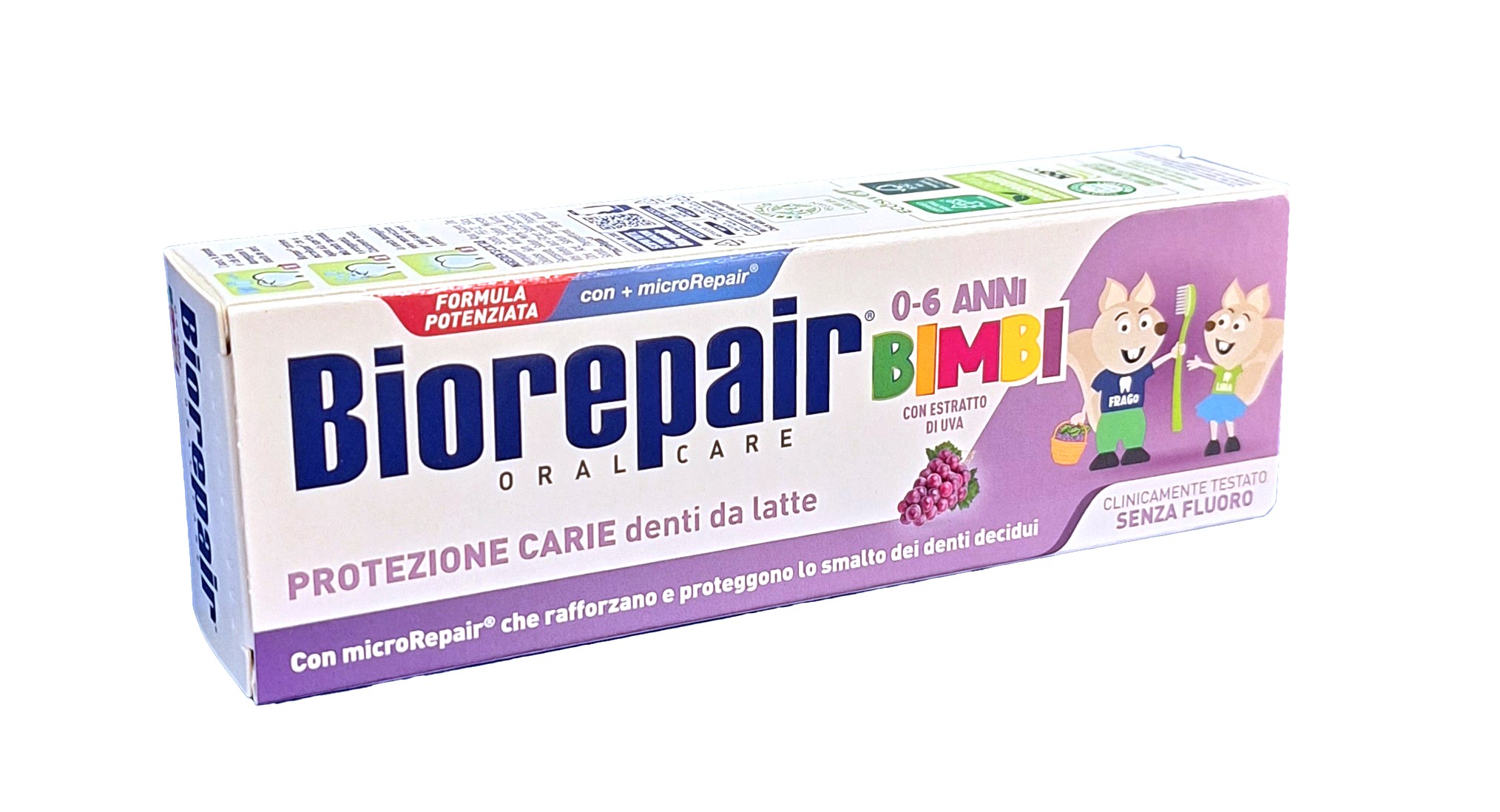Зубная паста biorepair kids 0-6 50мл (виноград)