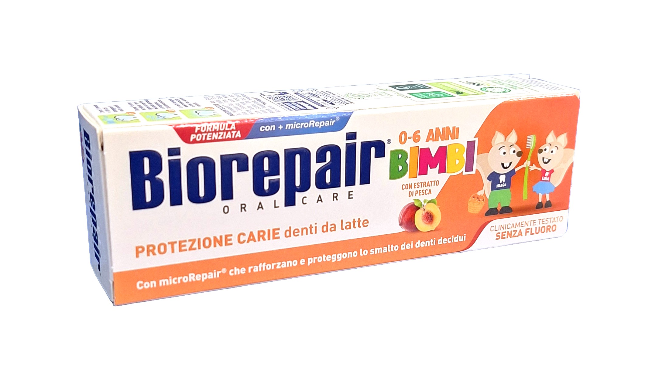 Зубная паста biorepair kids 0-6 50мл (персик)