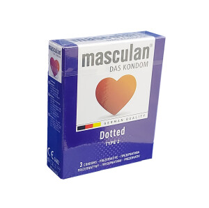 Презервативы masculan dotted №3