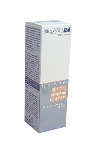 Biodroga md флюид тональный even & perfect skin tone корректирующий spf 15 30мл