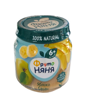 Frutonyanya olma, banan pyuresi 6 oy + 100g