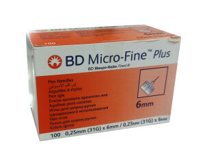 Иглы для шприц-ручки bd micro-fine plus 31g (6мм) №100